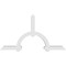 Ekena Millwork Ericson Architectural Grade PVC Gable Bracket, 72"W x 39"H x 4"D x 4"F, 13/12 Pitch GBP072X39X0404ERI00 - alternate 3